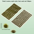 thumbnail image 2 of 2 Box 208Pcs Model Train Scenery Grass Miniature Plastic Tufts Static Bush Shrubs Diorama Railroad Layout Green Vegetation DIY, 2 of 7