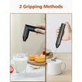 thumbnail image 2 of TAMO Milk Frother Handheld, USB-C Rechargeable Coffee Frother Wand, drink mixer with Charging Base&3 Heads,3 Speeds Adjustable For Latte, Cappuccino, Hot Chocolate, Egg, 2 of 13