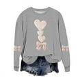 thumbnail image 2 of ZyeKqe Sweatshirts for Women Plus Size Valentines Day Pullover Tops Fleece Lined Long Sleeve Loose Casual Fashion Shirts, 2 of 6