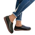 thumbnail image 2 of Mostsola Womens Skip on Flat Oxfords Round Toe Soft PU Leather Non Slip Casual Walking Shoes, 2 of 9