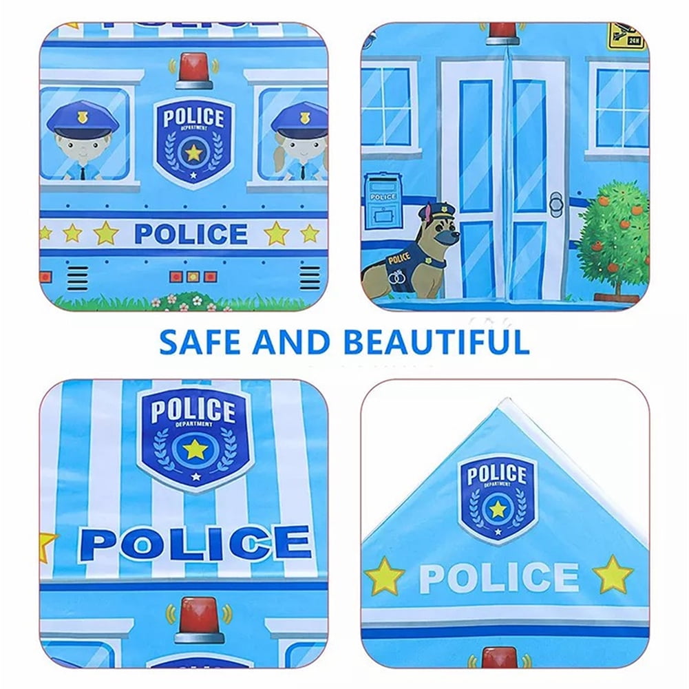 Kadyn Kids Play Tent, Modern Play Tent for Boys and Girls Kids Tent, Police Tent for Babies and Toddlers Easy to Assemble, Blue Kadyn Kids Play Tent, Modern Play Tent for Boys and Girls Kids Tent, Police Tent for Babies and Toddlers Easy to Assemble, Blue