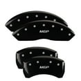 thumbnail image 2 of Set of 4 MGP Caliper Covers, 23207Smgpbk, Engraved Front and Rear: MGP, Black Powder Coat Finish, Silver Characters Fits select: 2002-2005 MERCEDES-BENZ E 320, 2006-2009 MERCEDES-BENZ E 320 CDI, 2 of 6