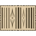 thumbnail image 1 of Ahgly Company Indoor Rectangle Patterned Khaki Gold Area Rugs, 7' x 10', 1 of 6