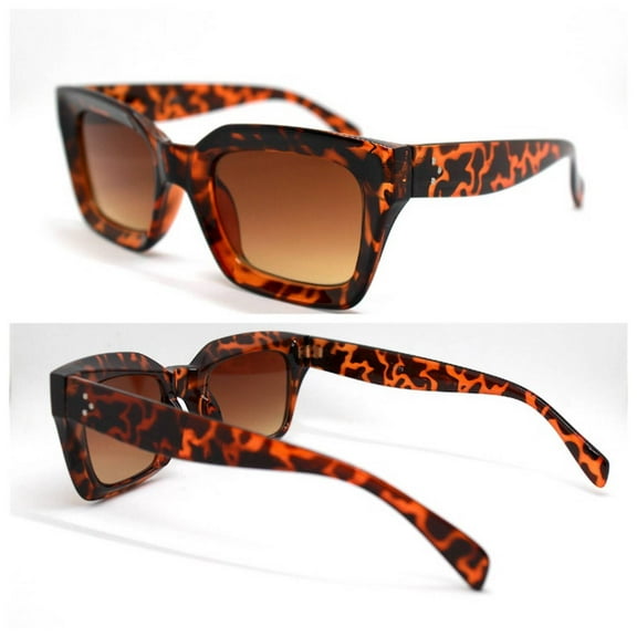 Retro Square Sunglasses | Millionaire Leopard Sunglasses | Retro Sunglasses |