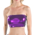 thumbnail image 1 of Spaghetti Strap Strapless Bras Women's Wrap Around Leather Solid Color Tube Top Shirt Performance Tops, 1 of 5