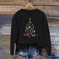 thumbnail image 6 of Qzwdhjm Christmas Sweatshirts for Girl Xams Trees Graphic Crewneck Sweatshirt Thin Fleece Long Sleeve Pullovers for Christmas Party 2-15Y, 6 of 9