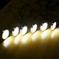 thumbnail image 2 of Dimmable LED Under Cabinet Kitchen Counter Showcase Lighting Fixture with Plug In and Dimmable Wireless RF Control, 8Ultra Slim Puck Lights Kit, 2 of 7