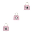 thumbnail image 3 of kurtrusly Compact For Home And Office With Large Capacity Large Capacity Design Polyester Lunch Bags For Women light pink 1 3Set, 3 of 6