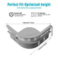 thumbnail image 4 of 4 Pack Bed Lock Sheet Holders Fit All Sheet Size,Sheet Secure Lock Fasteners With Lock Strips Heavy Duty Bed Sheet Corner Fastener Keep Sheets Firm & Tight Bed Sheet Holder Straps, 4 of 7