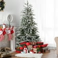 thumbnail image 2 of Northlight 9' Pre-Lit Flocked Winfield Fir Artificial Christmas Tree - Clear Lights, 2 of 7
