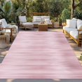 thumbnail image 2 of Pink Outdoor Rug 6x9 Ft - Reversible Patio Rug Outdoor Camping Rugs, Modern Abstract Art Ombre Striped Washable Indoor Outdoor Area Rugs, Non-Slip Outdoor Carpet Runner for Deck/Porch, 2 of 8