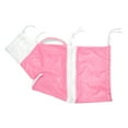 thumbnail image 1 of Bolsa de baño de malla transpirable para gatos, ajustable para facilitar el lavado y el corte de uñas, rosa y blanco, 1 of 8