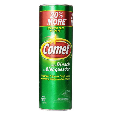 Comet with Bleach Disinfectant Cleanser Scratch Free 21 Oz