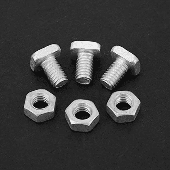 1000 Pcs M6X12mm Greenhouse Nuts and Bolts Square Bolts Nuts Greenhouse Repair Kit Parts