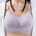 thumbnail image 4 of Womens Breastfeeding Maternity Bra Comfort Breathable Seamless Wirefree Bras Mom Ladies Sleep Underwire Bralette, 4 of 5