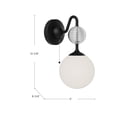 thumbnail image 2 of WV415306MBOP-Alora Lighting-Celia - 1 Light Bath Vanity-12.63 Inches Tall and 6 Inches Wide-Matte Black Finish, 2 of 7