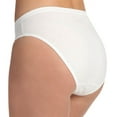thumbnail image 4 of Women's Fruit Of The Loom 3DHICWH Cotton Hi-Cut Brief Panties - 3 Pack (White 6), 4 of 4