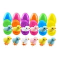 thumbnail image 2 of Kokiya Easter Eggs Filled with Wind up Toy Novelty Funny Easter Gifts Jumping Chicks Cute for Boys Girls Filling Treats Party Favors 12 Set, 2 of 9