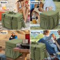 thumbnail image 6 of Green 32 Quart Soft-Sided Cooler 48-can Capacity For Picnic Camping Beach Fishing Outdoor, 6 of 7