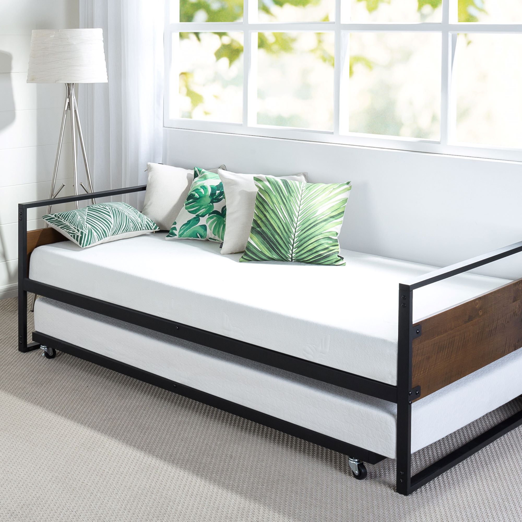Zinus Suzanne Twin Daybed and Trundle Frame Set