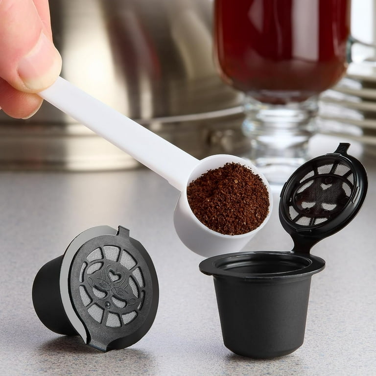 Cápsulas reutilizables para Nespresso OriginalLine – 6 cápsulas de café  recargables de acero inoxidable compatibles con máquina Nespresso  Originaline