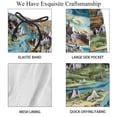 thumbnail image 4 of luoweisi Men's Beach Shorts Quick Dry Swim Trunks with Mesh Lining Map M, 4 of 5