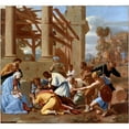 thumbnail image 2 of Nicolas Poussin 21x20 Gold Ornate Framed and Double Matted Museum Art Print Titled - The Adoration of the Magi, 2 of 4