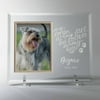 Forever In My Heart Personalized Dog Memorial Glass Frame