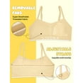 thumbnail image 2 of Livona Training Bras for Girls-Sports Bra for Teen Wireless Fitness Padded Everyday Bralette Crop Cami Tank Top(6-15), 2 of 6