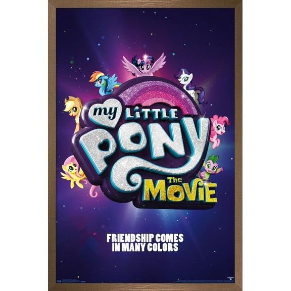 Hasbro My Little Pony Movie - One Sheet Wall Poster, 22.375" x 34", Framed