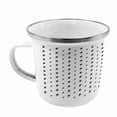 thumbnail image 2 of Black and White Steel Camping Mug, Thunderbolts Zig Zag Pattern Electric Charge Simple Illustration, Printed Thermal Cup for Camping and Outdoor Activities, by Ambesonne, 2 of 2