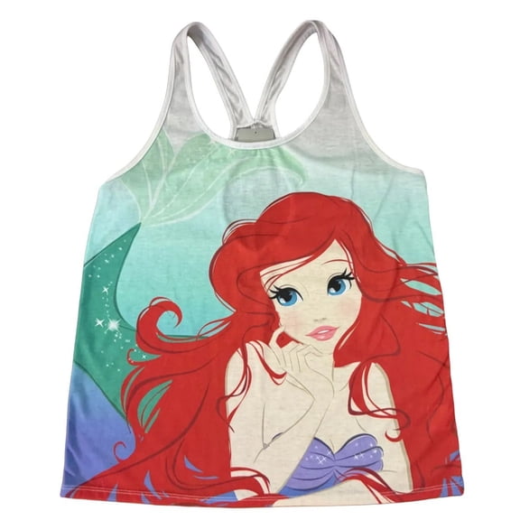 Disney Princess Ariel Junior Women's Racerback Tank Top size Medium