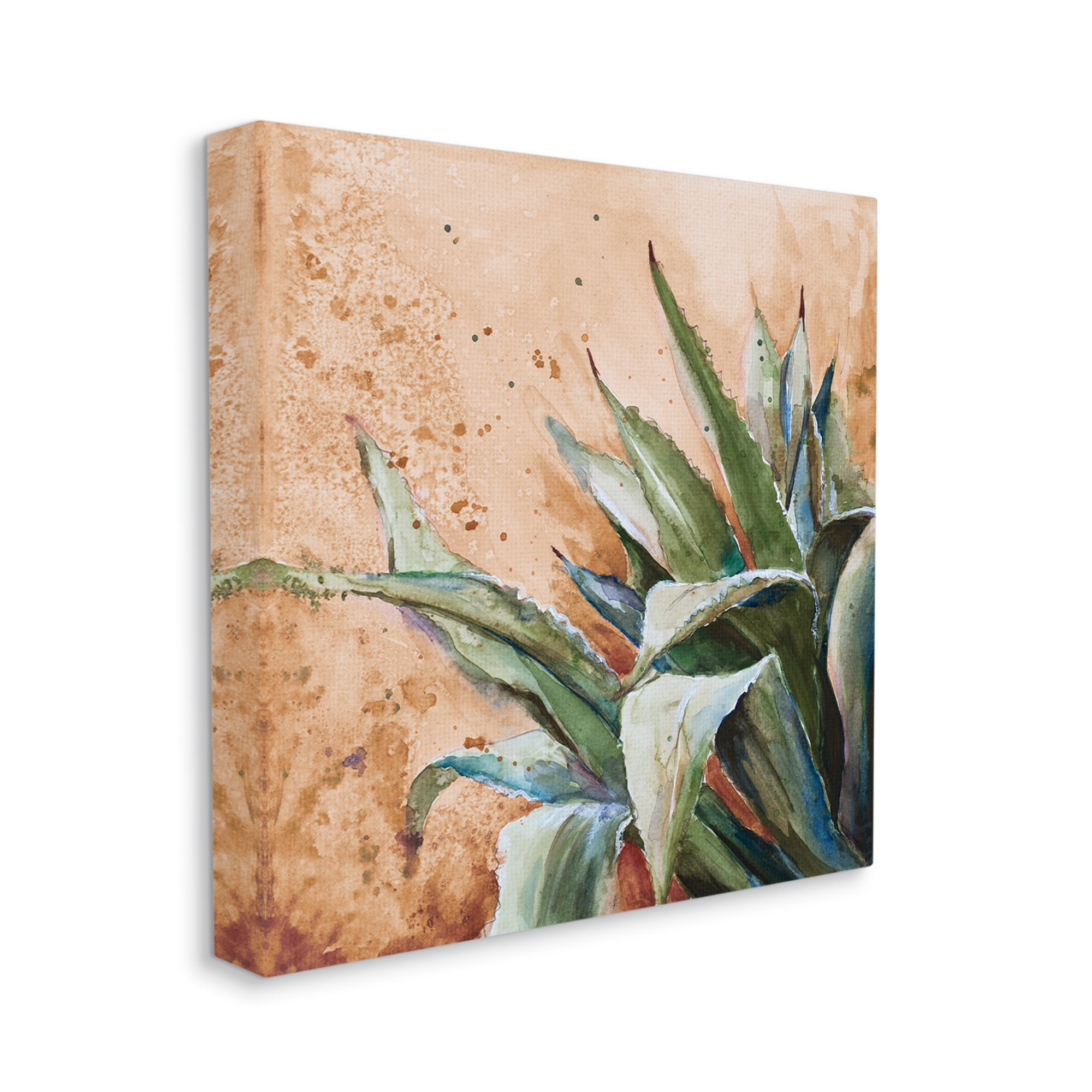Stupell Industries Contemporary Plant Leaves Close Up Botanical Design Painting Gallery Wrapped Canvas Print Wall Art, Design by Patricia Pinto