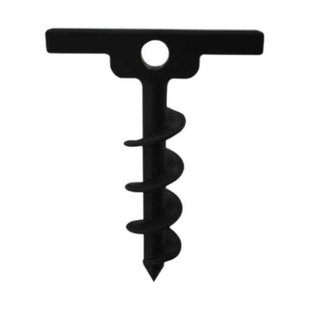Estaca para tienda de campaña, clavija para tienda de campaña, resistente, extraíble, tornillo de soporte, anclaje para estaca de tierra para terrenos