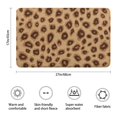 thumbnail image 3 of Leopard Pattern Bathroom Rugs Mat,Non Slip Microfiber Bathroom Rug,Rubber Backing,Soft Bathroom Mats for Bathroom Floor,Tub and Shower,17x27in(43x68cm), 3 of 5