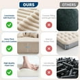 thumbnail image 6 of Oversized Chaise Lounge Chair, 54 * 61" Indoor Cloud Plush Corduroy Floor Sofa Bed Deep Seat No Assembly Couch for Living Room, Lignt Tan, 6 of 8