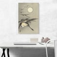 thumbnail image 2 of ARTCANVAS Geese and the Moon Canvas Art Print by Ohara Koson - Size: 26" x 18" (0.75" Deep), 2 of 9
