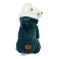 thumbnail image 2 of Plush Dog Pajamas for Cold Weather 4 Legged Clothes for Dog Cat Stretchy Puppy Kitten Onesie with Buttons Warm Soft Pet Jumpsuit Winter Coat, 2 of 6