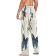 thumbnail image 5 of Butterflies Flowers Men's Pajama Pants Lightweight Sleepwear Bottom Lounge Pants, 5 of 6