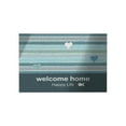 thumbnail image 2 of Entrance Door Mat | Absorbent Non-Slip Polyester Bathroom Floor Rug | Thickened Soft Plush Interior Decoration Carpet | Easy Care | 60x40cm | Blue Pink Gray | Home Entryway Tile Wood, 2 of 6
