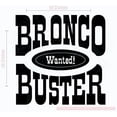 thumbnail image 5 of Bronco Buster Wanted Vinyl Lettering Art Wall Decals Bedroom Decor Quote 23x23-Inch Black, 5 of 5