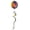 Jewel, variant on In the Breeze 2487 — 11-inch Bird Hanging Ball Spinner, Wind Spinner — Colorful Outdoor Spinning Decor with Printed Tail