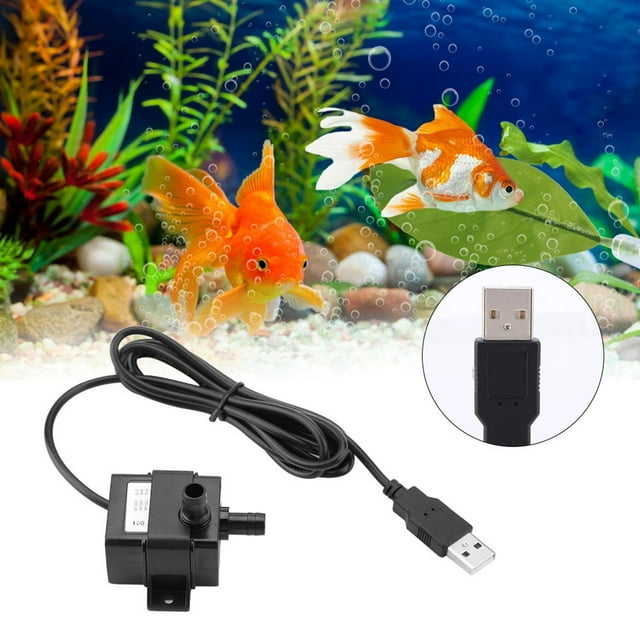 Bomba de Agua para Acuario USB DC 5V Sin Escobillas para Acuario, Tanque de Peces, Fuente, Circulación de Agua, Bomba Sumergible
