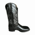 thumbnail image 2 of GadwallAR Men's Alex Exotic Western Cowboy Boots-Squre Toe Pull On Leather Neck Black 12.5 Medium, 2 of 6