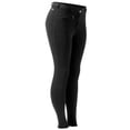 thumbnail image 4 of HORZE Active Women's Horse Riding Silicone Grip Knee Patch Breeches | Midrise Waist with Front Pocket, 4 of 7