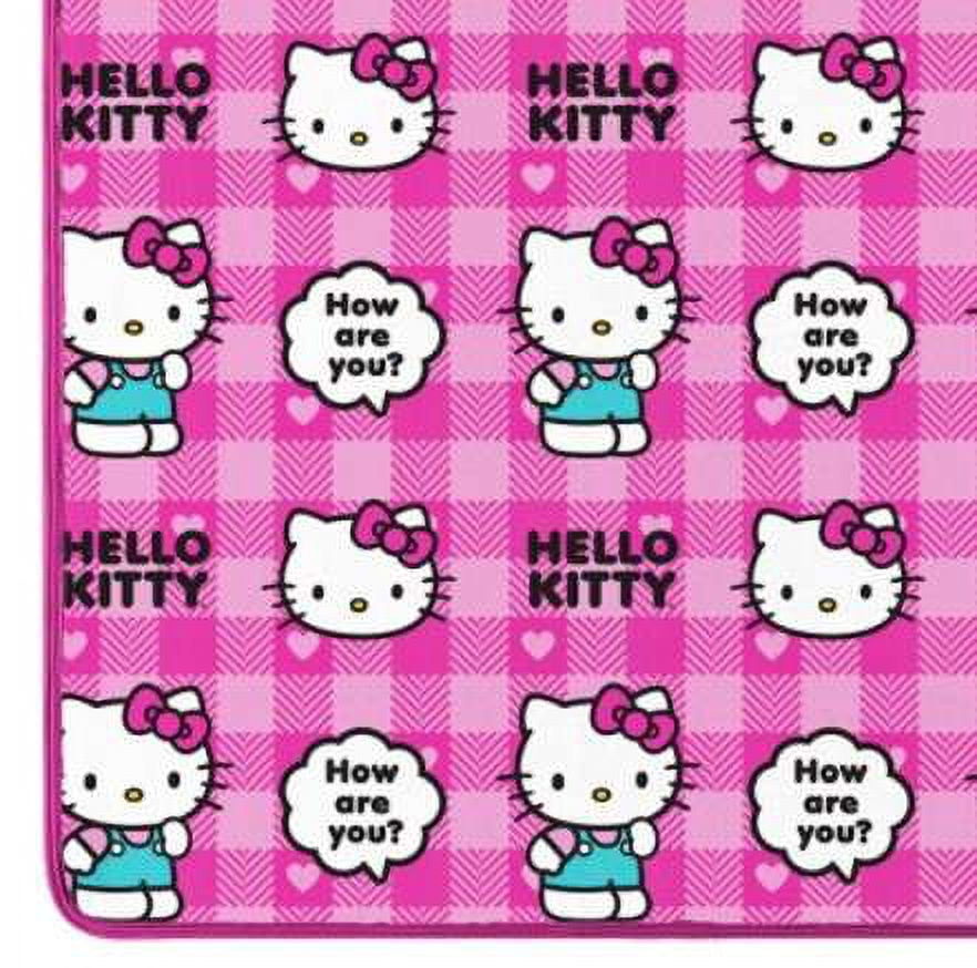 Outdoor Blanket, 50" x 60" Hello Kitty Pink Picnic
