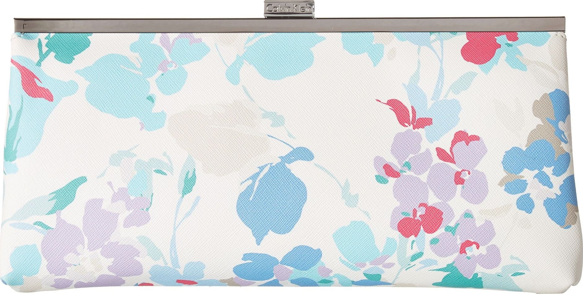 calvin klein white floral purse