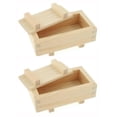 thumbnail image 1 of Molde de prensa para sushi JapanBargain 3131 de madera rectangular de 18 x 10 cm, 1 of 6