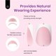thumbnail image 5 of Press On Nails con forma de escarabajos con punta francesa, 224 unidades, cuadrados cortos rosas, 5 of 7