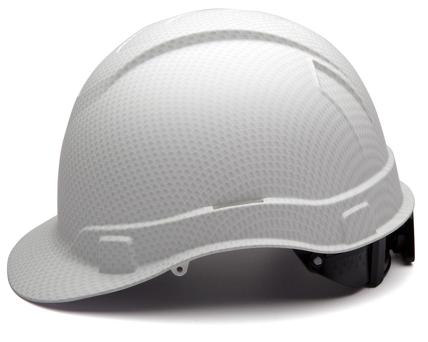 Cap Style Hard Hat, Adjustable Ratchet 4 Pt Suspension, Durable Protection safety helmet, White
